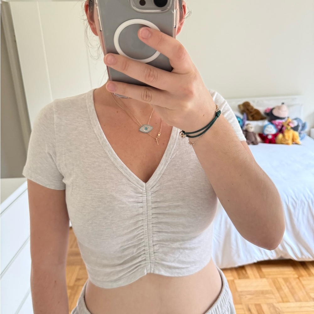 Wilfred Ruched Crop Top